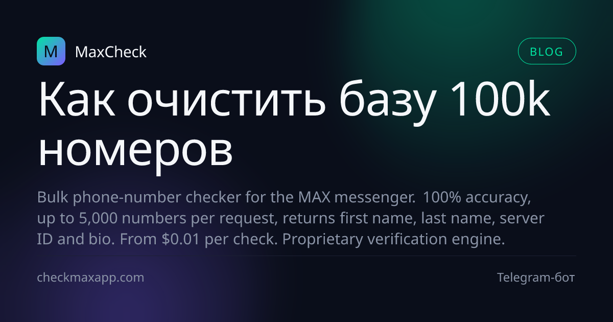 Иллюстрация очистки базы телефонных номеров